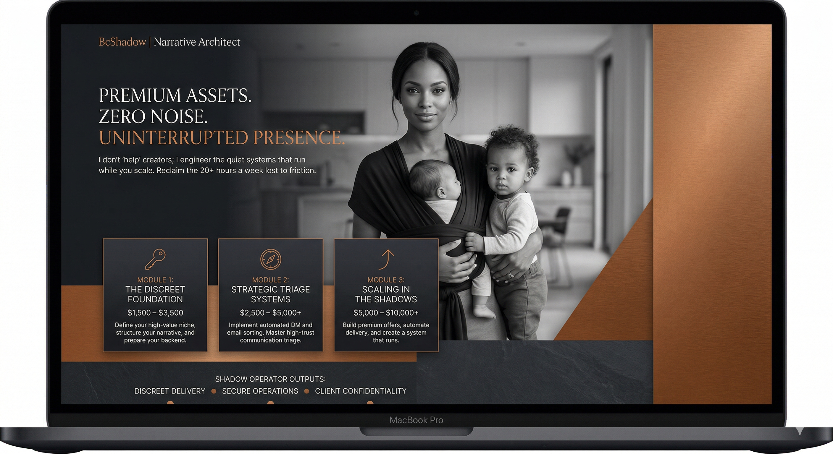 High-End Landing Page Sample